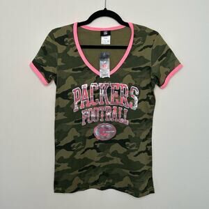 BLACK FRIDAY SALE: NWT NFL Women's Green Bay Packers Camo Tee- Small